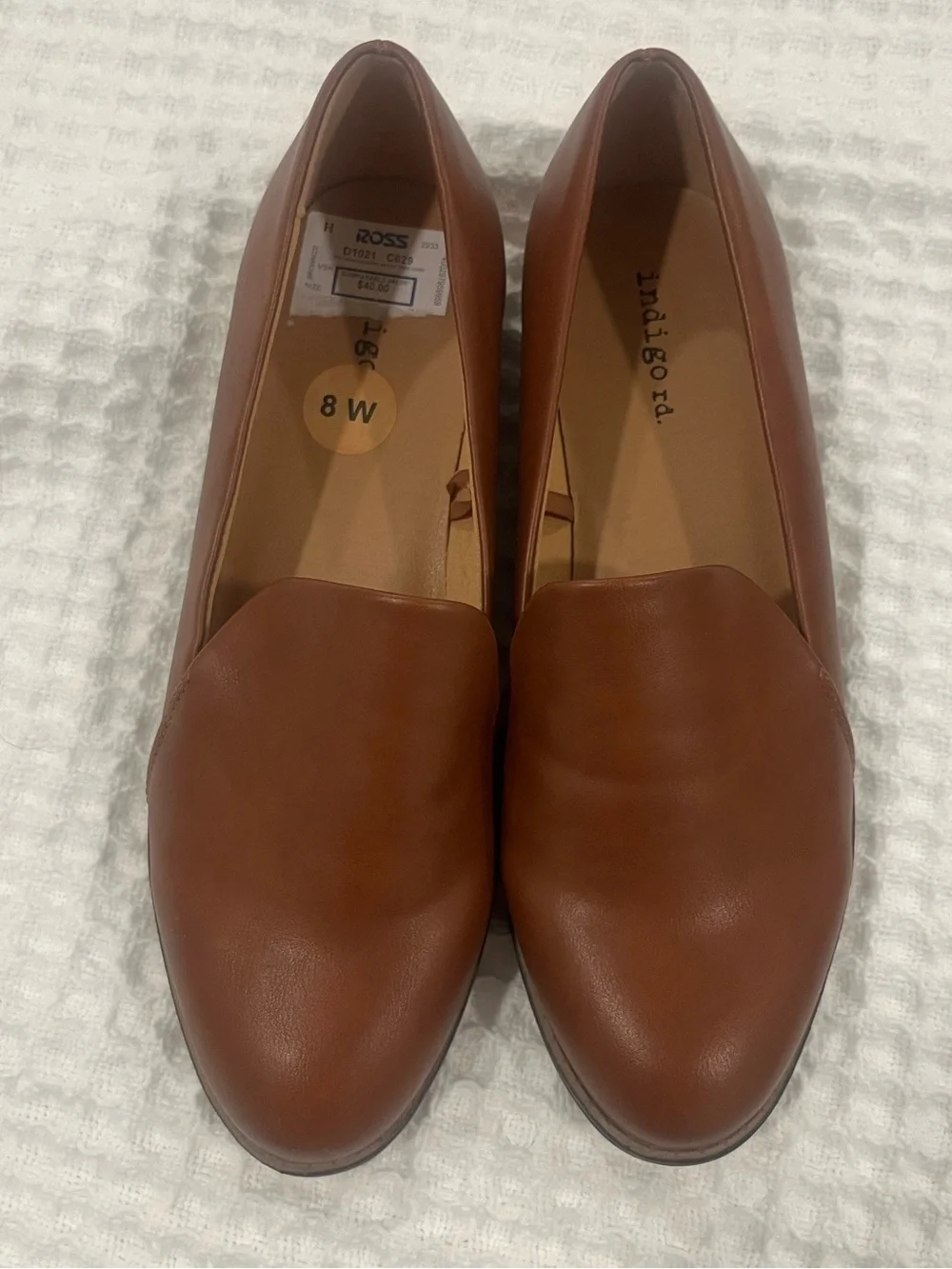 Indigo Cognac Slip-On Loafers